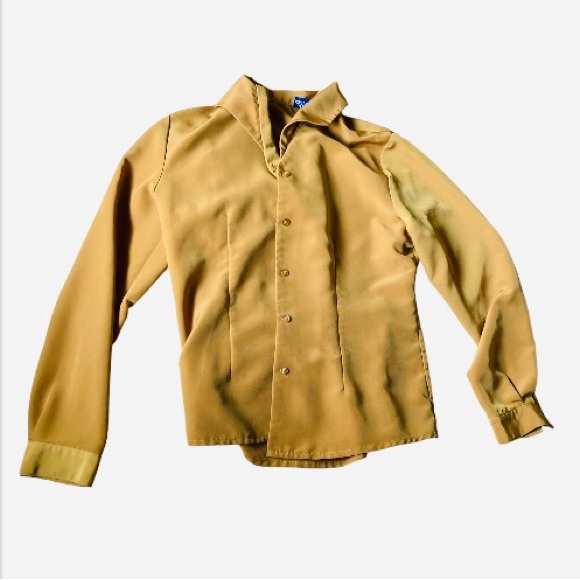 VTG Mustard ANNA Blouse - Picture 7 of 7